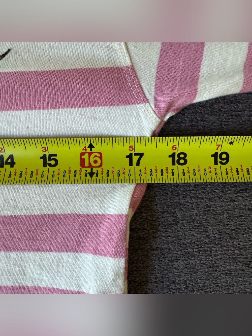 Zara Tom and Jerry Striped Pink White Long Sleeve Tee Top Graphic Girls 11-12 - Picture 6 of 7